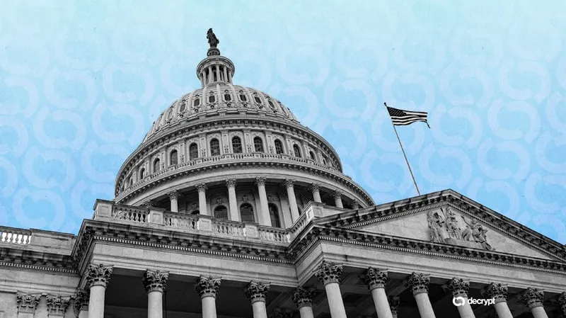 The US Capitol building, representing Senate action on crypto legislation