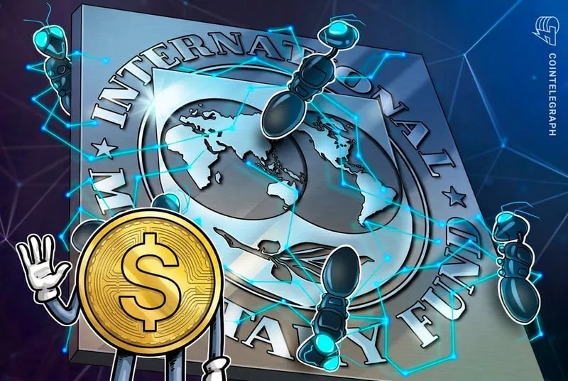 A digital globe overlaid with currency symbols, representing the IMF's warning on stablecoin dollarization