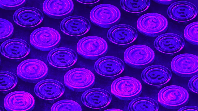 Abstract representation of tokenized real-world assets moving onto a blockchain